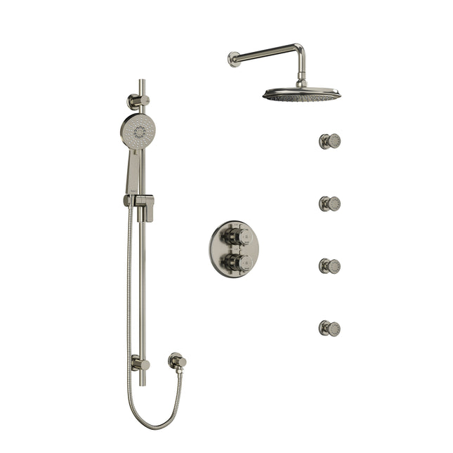 1460 Riobel Momenti Collection Shower Kit 446 Brushed Nickel Riobel