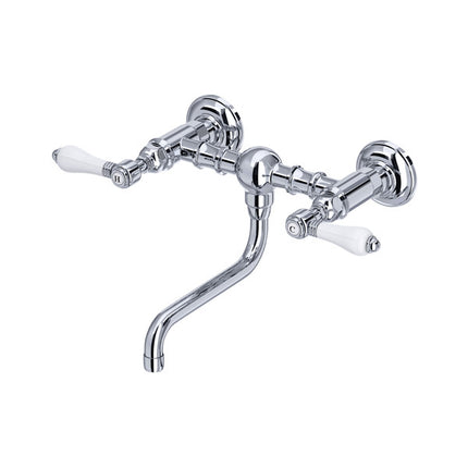 Rohl Acqui Wall-mount Bridge Lavatory Faucet A1405/44LPAPC-2 ROHL