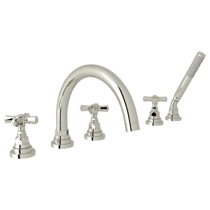 Rohl San Giovanni 5-Hole Deck-mount Tub Filler A2314XMPN ROHL