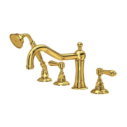 Rohl Acqui 4-Hole Deck-mount Tub Filler A1404LMULB ROHL