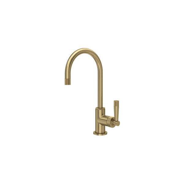 Rohl Graceline Bar & Food Prep Kitchen Faucet With C-Spout - Antique Gold | Model Number: MB7960LMAG MB7960LMAG ROHL